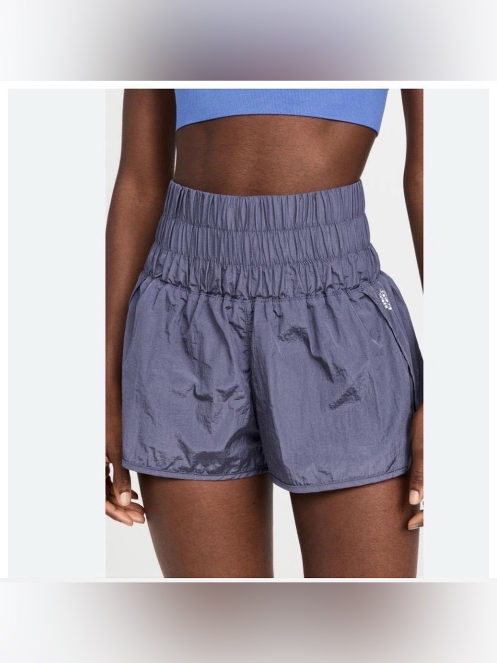 Free people High Waisted Athletic Running Shorts Lightweight Gym Workout Yoga